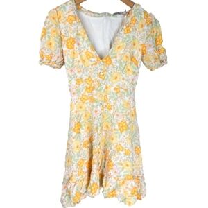 Petal & Pup Floral Puff Sleeve Mini Dress